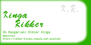 kinga rikker business card